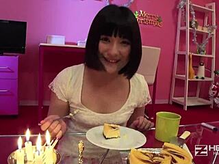 hey, christmas sex with cute girlfriend in pov style 😘