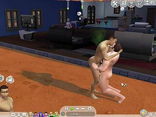 el sim hetero sucumbe a la tentacion gay cartoon