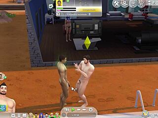 el sim hetero sucumbe a la tentacion gay cartoon