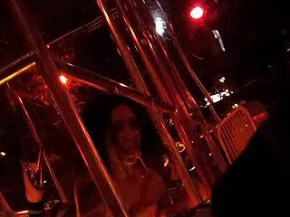 frankie strips in heels and stockings with clothes ripping