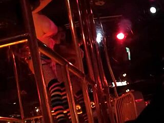 frankie strips in heels and stockings with clothes ripping