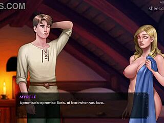 Wal 23, a blonde with huge boobs, uses a wooden dildo on her shaved pussy