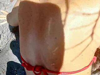 Intense beach fuck with woman met on the shore