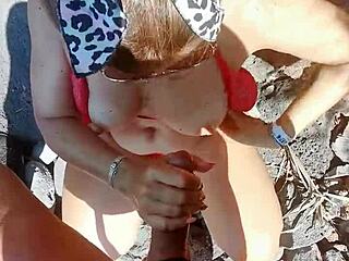 Intense beach fuck with woman met on the shore