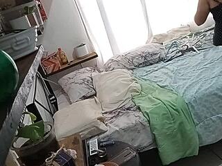Milf Madurita Doing Cleaning In Her Room