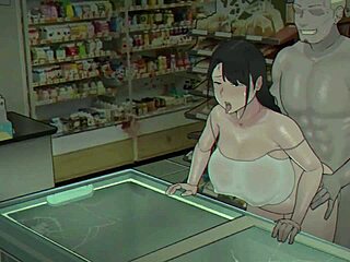 좀비 게임 헨타이, 다크 판타지 장면에서 야한 아시아 액션