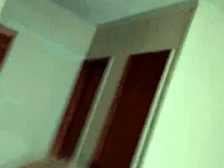 Dirty milf spits cum on her tits in cuckold scene.