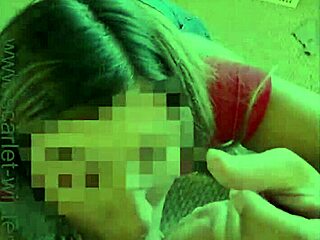 horny teacher deepthroats and jerks off a big cock before school, draining his balls.