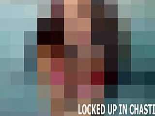 Femdom mistress teases bound horny guy with toys in pov bondage