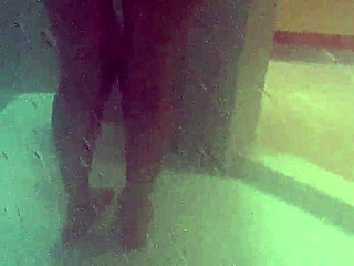 he jerks off while i bathe outdoors