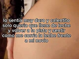 i cheated on my boyfriend at a costume party, seducing him with my natural tits and long brunette hair