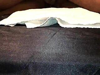 she's tied down and squirting all over that monster cock