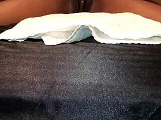 she's tied down and squirting all over that monster cock