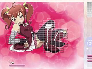 Kurusu Kanako Strips In Arkanoid