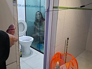 Risky solo play for my niece during cleaning. She didn't notice me watching.