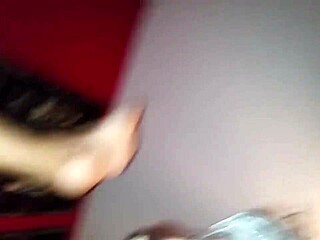 wife sucks dildo while using vibrator for oral pleasure 😋