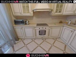 brunette maid elise moon gets fucked hard in the kitchen in vr