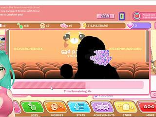 Cute anime girl vtuber plays crush crush uncensored