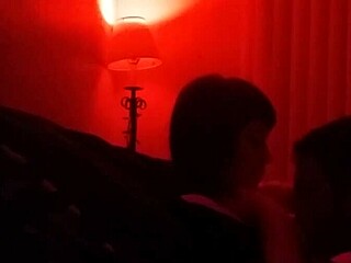 Me and my BBW wife are having passionate sex on the couch.