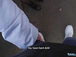 Public agent milf with huge tits gets sloppy blowjob and fast fuck 😍