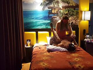 Peruvian Woman in Red Corset with Her Partner