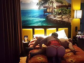 Peruvian Woman in Red Corset with Her Partner