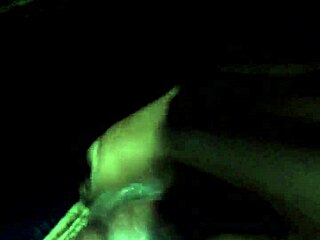 Check out this shemale's big cock cumshot with sounding!