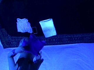 gigi breeze enjoys blacklight massage as teen