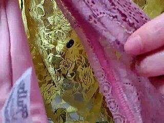 I removed my dirty lace panties.
