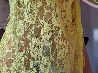 I removed my dirty lace panties.