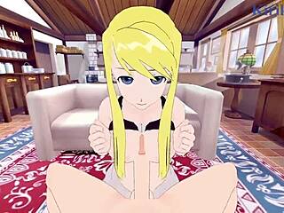 Winry and Riza intense hentai sex