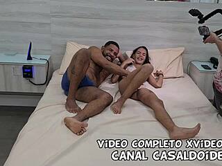 Petite Asian babe takes monster black cock in hotel room for intense one-on-one session.