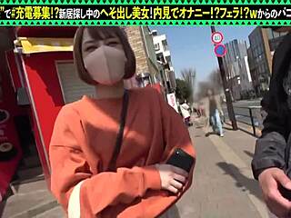 Cute babe masturbates during viewing, then intense blowjob and sex