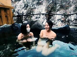 Creating white cat Myaako snow sculpture art on Nacchi trip