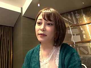 Asian busty wife shows off her amazing blowjob skills in part one