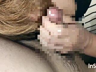 Amateur Japanese couple enjoys outdoor blowjob and handjob in personal video