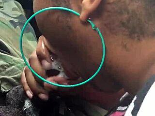 The video captures a passionate encounter in the car, culminating in a cumshot