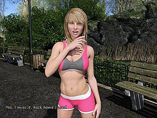 big city pleasures 9 training with sexy blonde katia john cannot help but stare at her big boobs