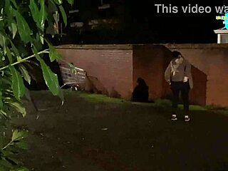 cracky gets horny in her outdoor public spot