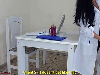 Doutora Jennyfer Fixes Erection Issue with Handjob During Tight Pussy Exam