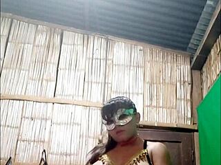 Latina Teen Patiently Waiting at Home