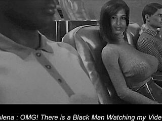 i'm julena in this 3d adventure riding and getting upskirt sex with interracial partners