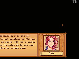 Jodi and Caroline enjoy a steamy group orgy in the Stardew Valley spa
