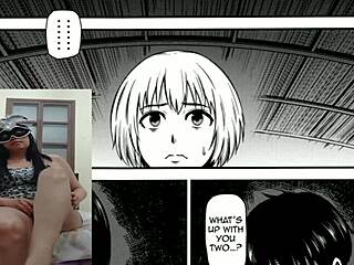 i'm watching the premiere of shingeki no kyojin with this latina character