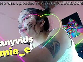 slut spits and deepthroats his face 😈