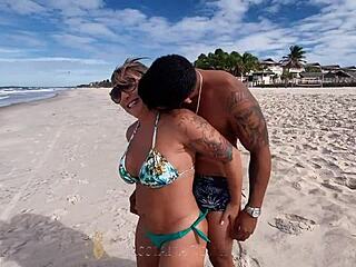 Cassiana Costa Rides Big Cock In Fortaleza Paradise.