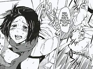 i'm watching the premiere of shingeki no kyojin with this latina character