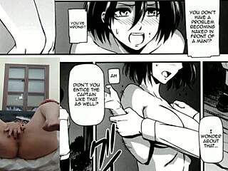 i'm watching the premiere of shingeki no kyojin with this latina character