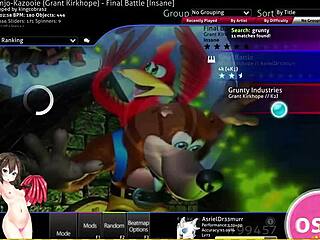 osu hentai gameplay 2 with anime cartoon