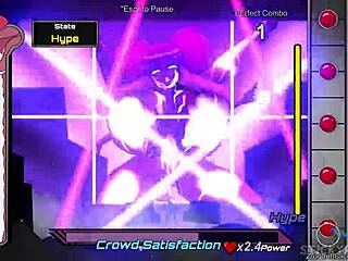 Girl gets pussy wet at rave in hentai sex game part 6